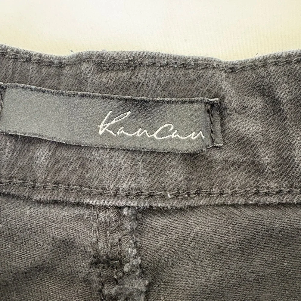 KanCan Black High Rise Frayed Hem Denim Shorts Women Size‎ 9/28